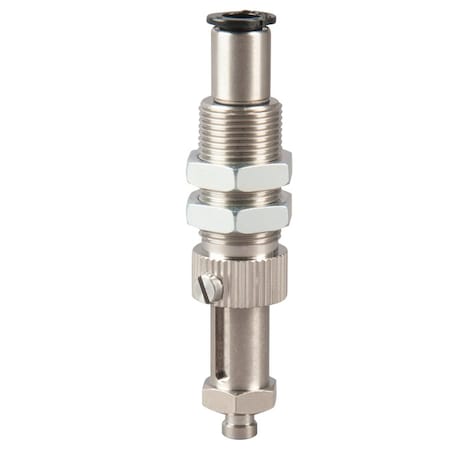 Fipa Spring leveler, torsionally rigid, travel = 15 mm, M4-female 50.126